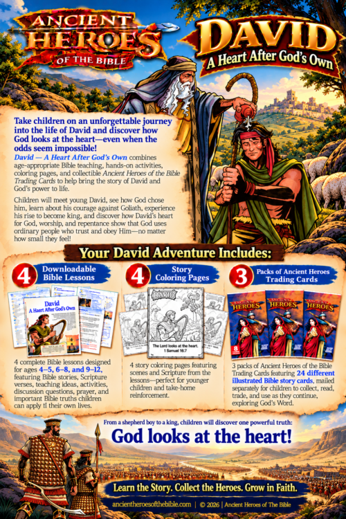 David — Shepherd to King - Bible Lessons (Includes 3 Packs Trading Cards)