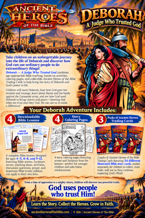 Deborah - God's Chosen Judge - Bible Lessons (Includes 3 Packs Trading Cards)