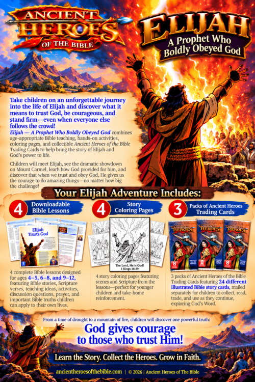Elijah — God’s Prophet - Bible Lessons (Includes 3 Packs Trading Cards)