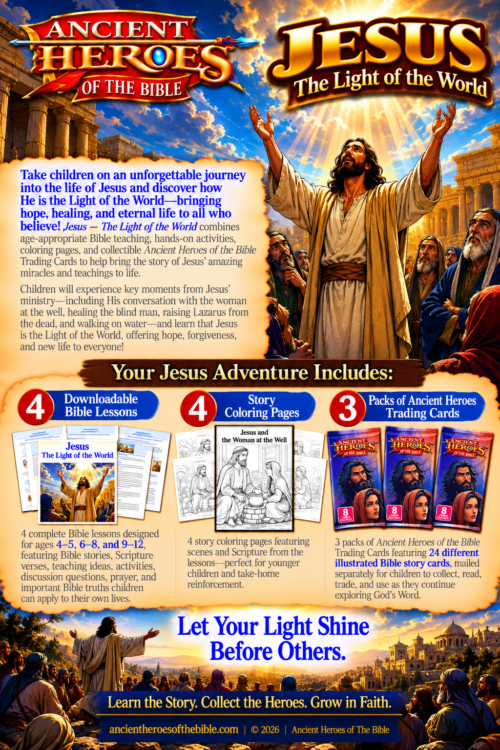 Jesus — The Light of the World - Bible Lessons (Includes 3 Packs Trading Cards)